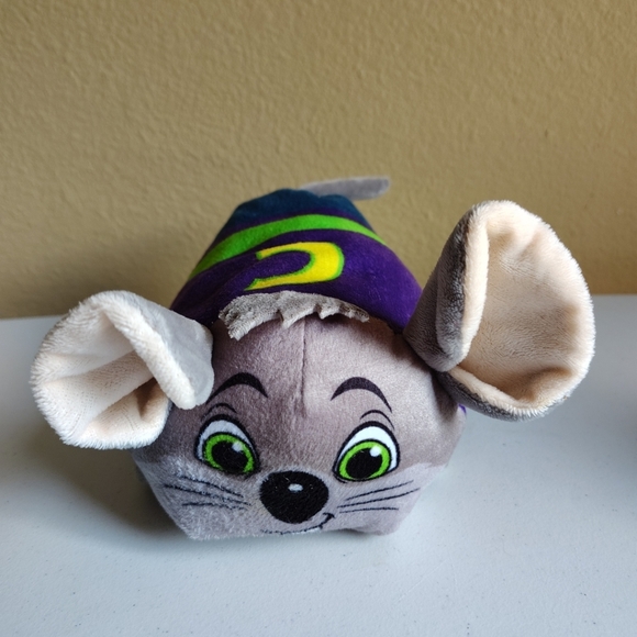 Chuck E. Cheese Pizza Lot Of 2 Collectible Toys Stackable Plush & Soft Hammer - Picture 2 of 8